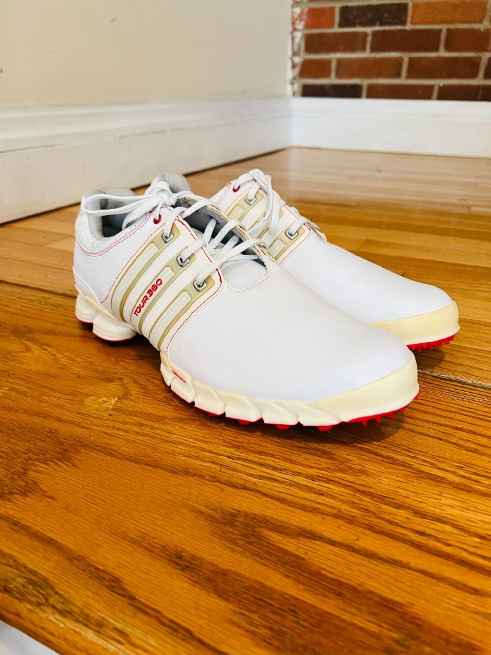 Adidas Tour 360 White Golf Shoes Size 10.5 - Picture 16 of 16